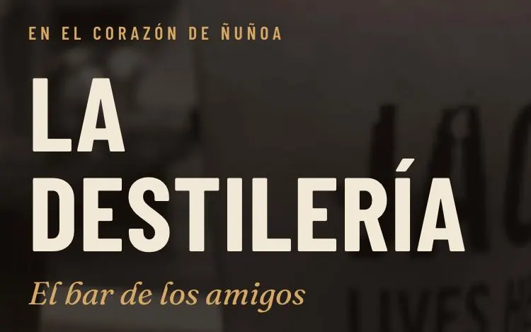 Sitio web de La Destilería, el bar de los amigos en Ñuñoa